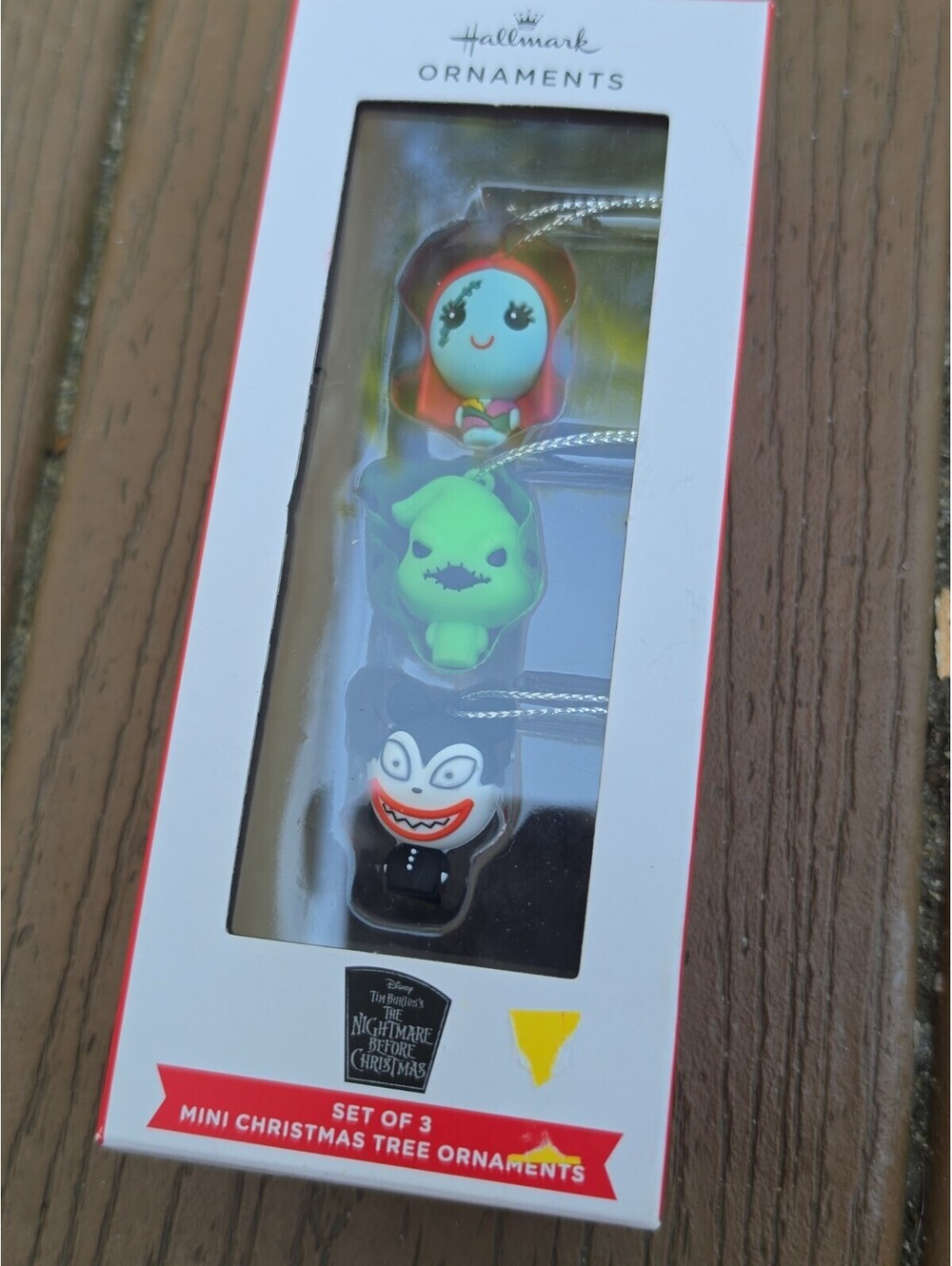 Hallmark Disney Nightmare Before Christmas Set Of 3 Mini Ornaments Sally,Oogie